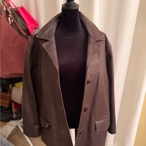 Bedoya and Sly Men's Dark Brown Leather Jacket